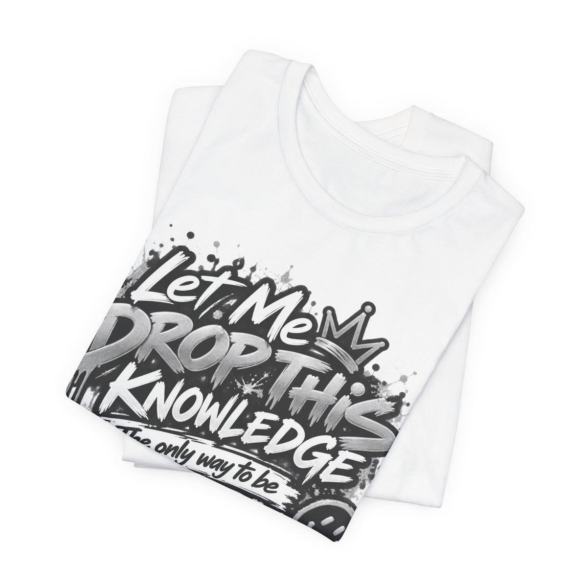 J Hunt | HAPPY Graffiti Signature Tee Silver Edition